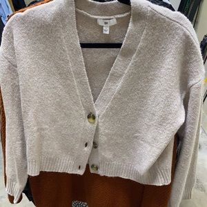 BP Cropped Button Up Cardigan Sz S